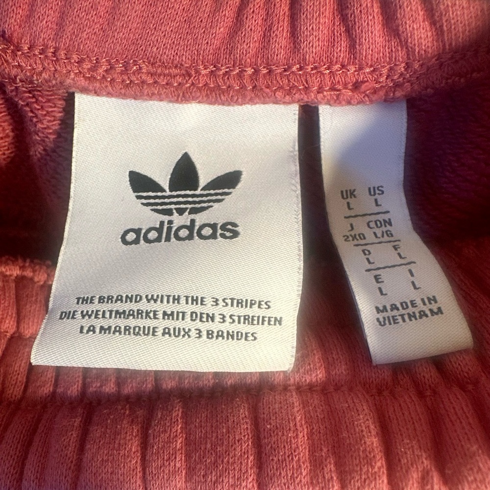Adidas High Waisted Sweat Shorts - Picture 2 of 5